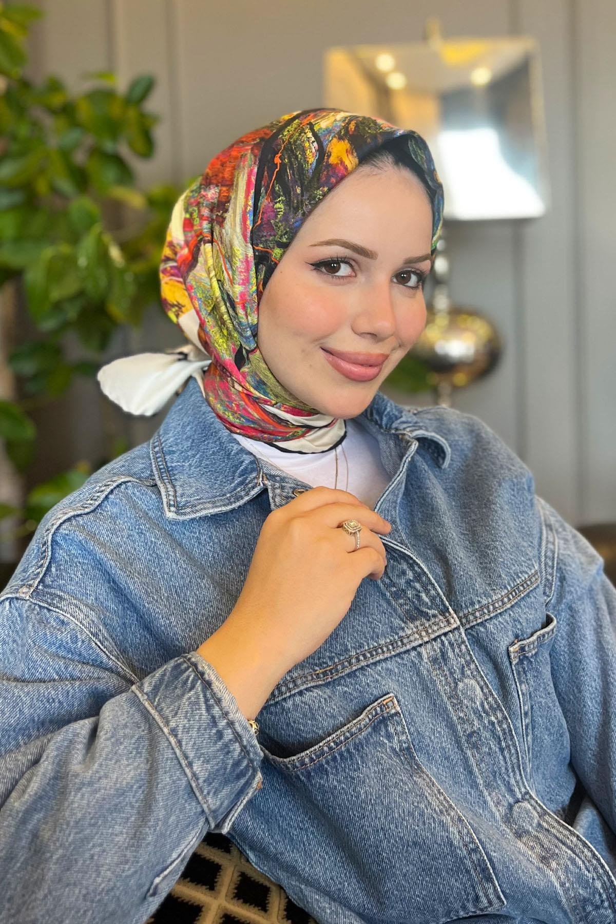 Aker Tivil Eşarp - Polyester Twill - 8129795-922