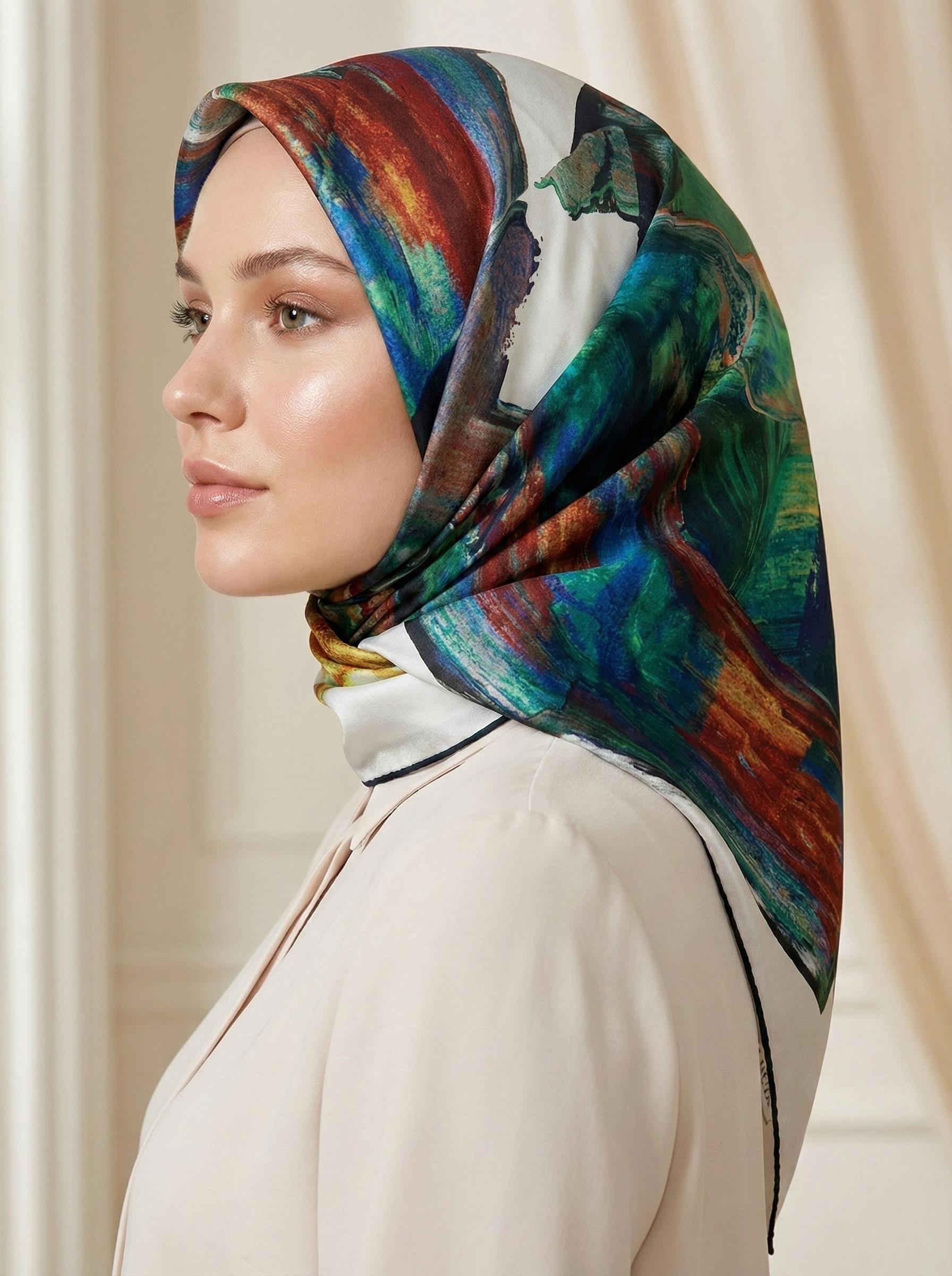 Aker Tivil Eşarp - Polyester Twill - 8129795-914