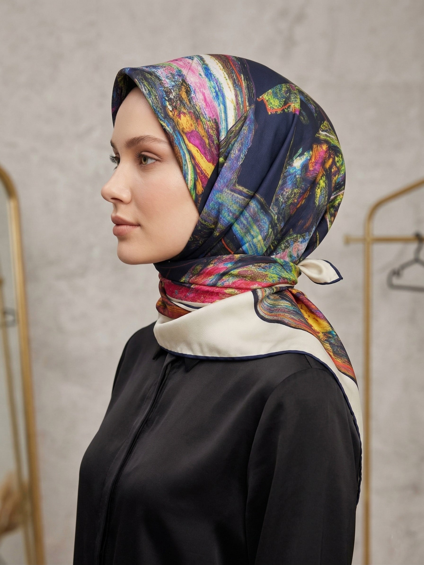 Aker Tivil Eşarp - Polyester Twill - 8129795-922
