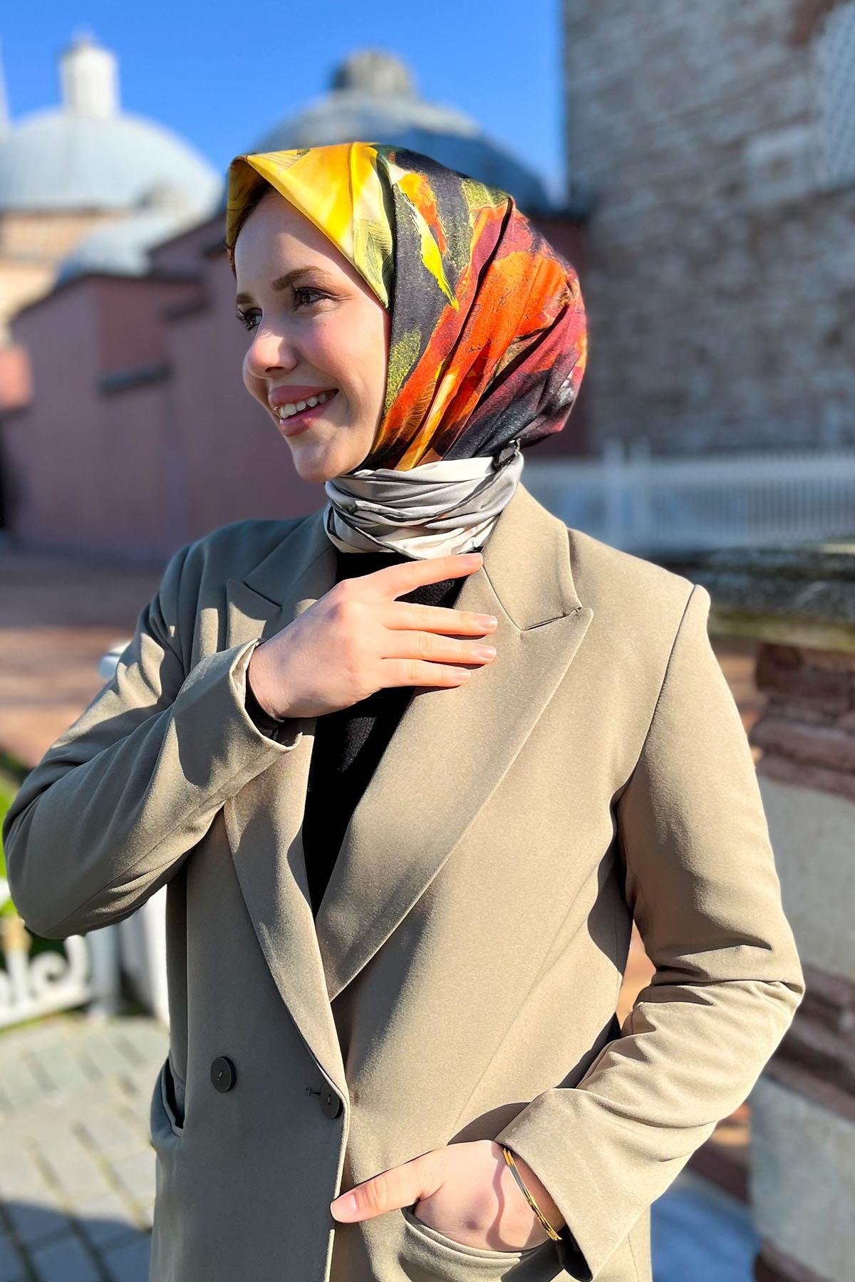 Aker Tivil Eşarp - Polyester Twill - 8674795-971