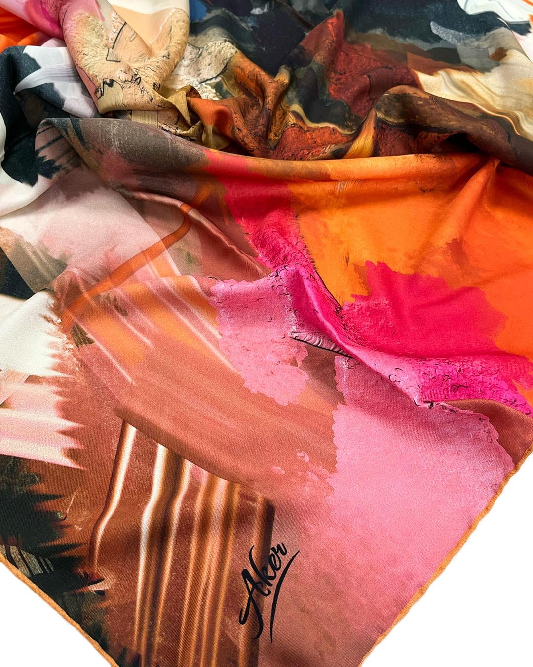 Aker Tivil Eşarp - Polyester Twill - 8674795-962