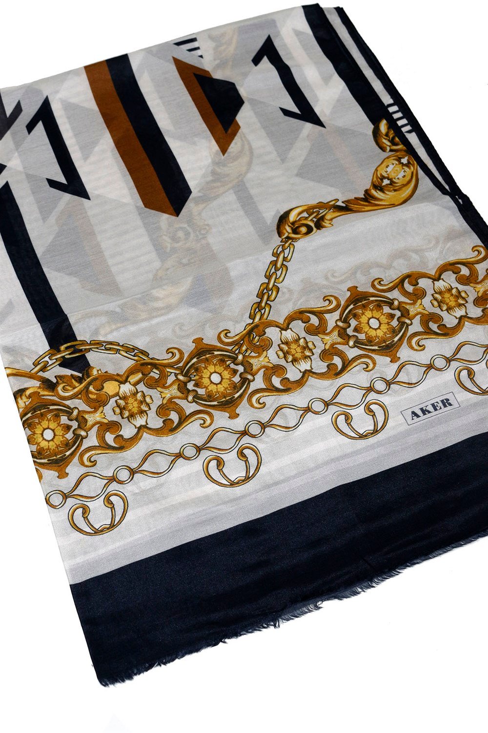 Aker Yaz Serinliği Koton Şal - Desenli - 8023777-413