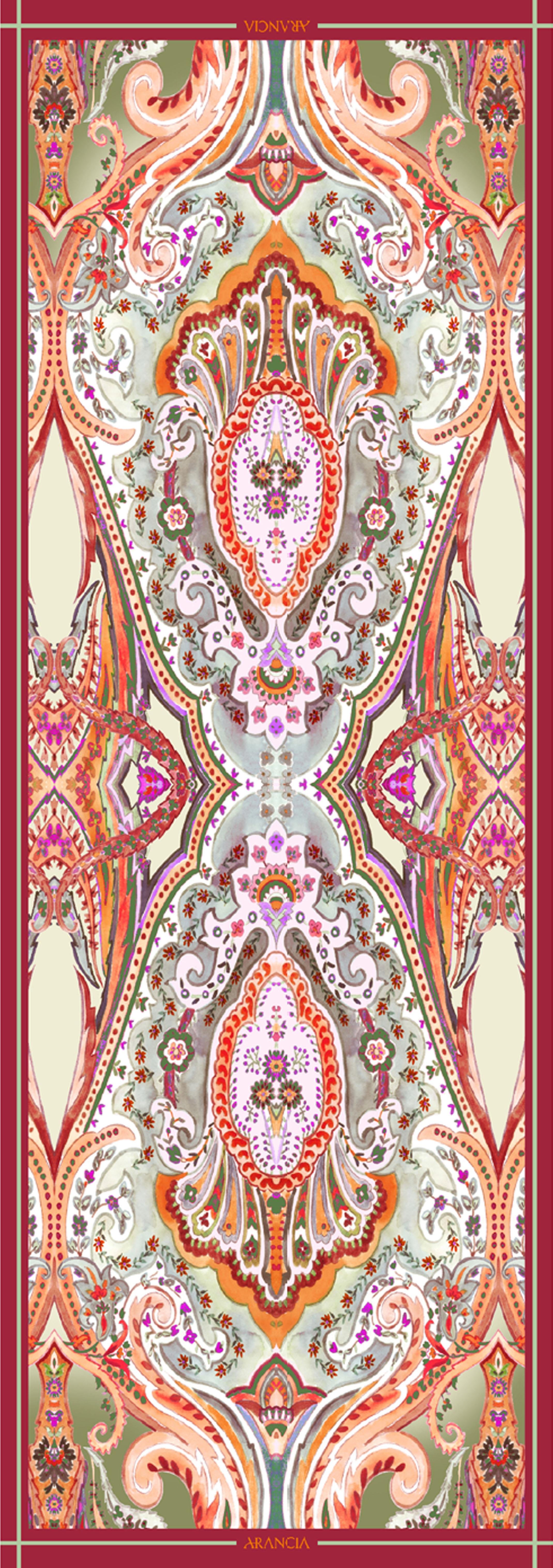 Arancia İpek Şal - 12AR514-704 - Tivil