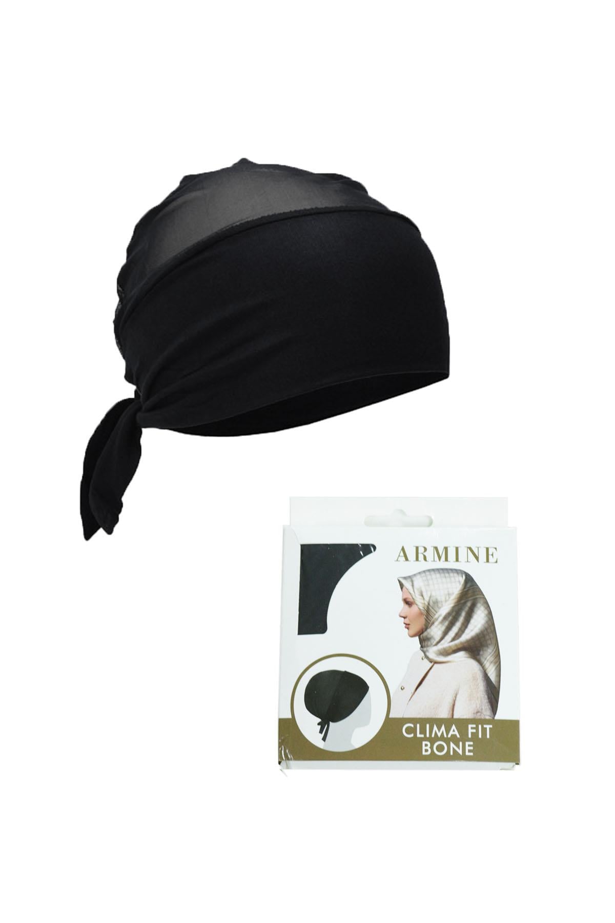 Armine Clima Fit, Fileli Bone - Pamuklu - 01 - Siyah