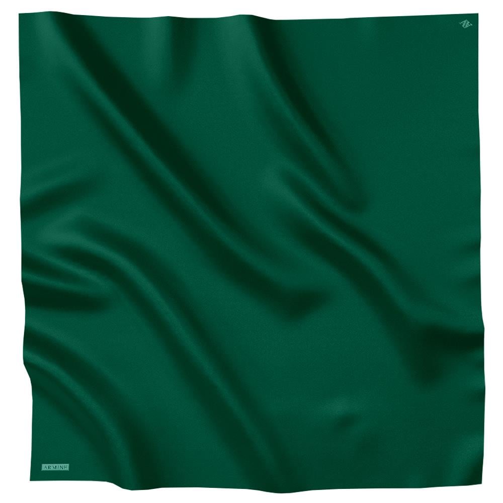 Armine Düz Renk İpek Eşarp - ADRE-393 - Sura - Yeşil