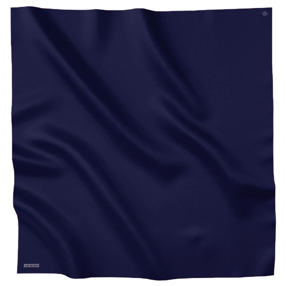 Armine Düz Renk İpek Eşarp - ADRE-409 - Tivil - Lacivert