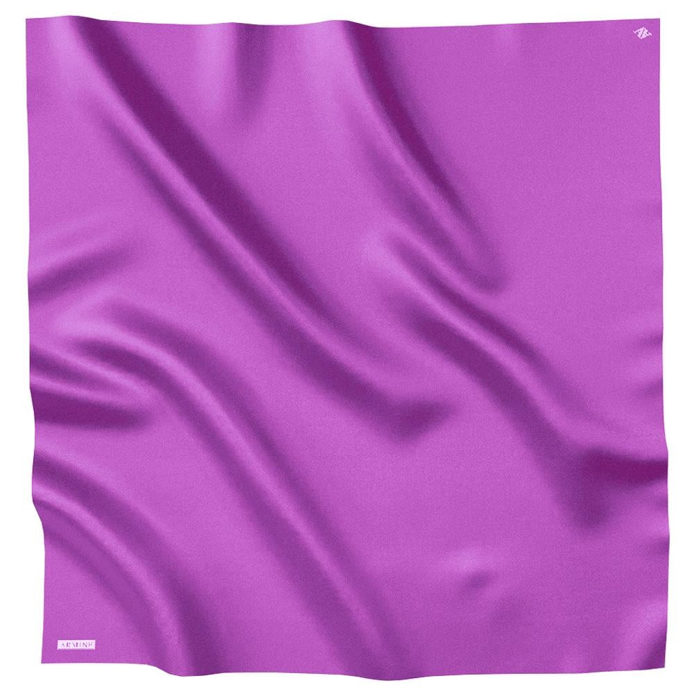 Armine Düz Renk İpek Eşarp - ADRE-42 - Sura - Menekşe