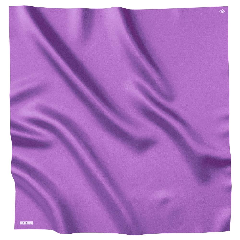 Armine Düz Renk İpek Eşarp - ADRE-578 - Sura - Eflatun