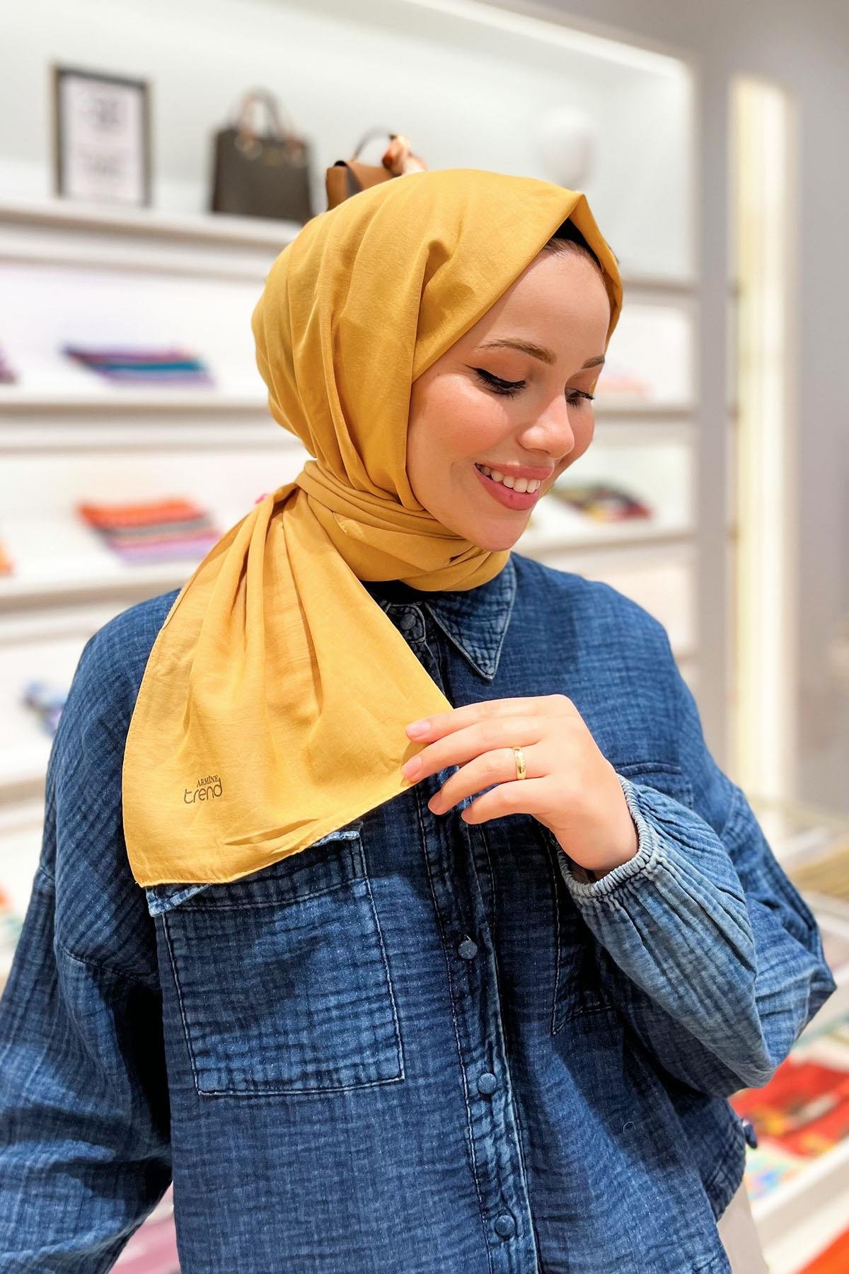 Armine Düz Renk, Pamuklu Seher Şal - 3'lü Set