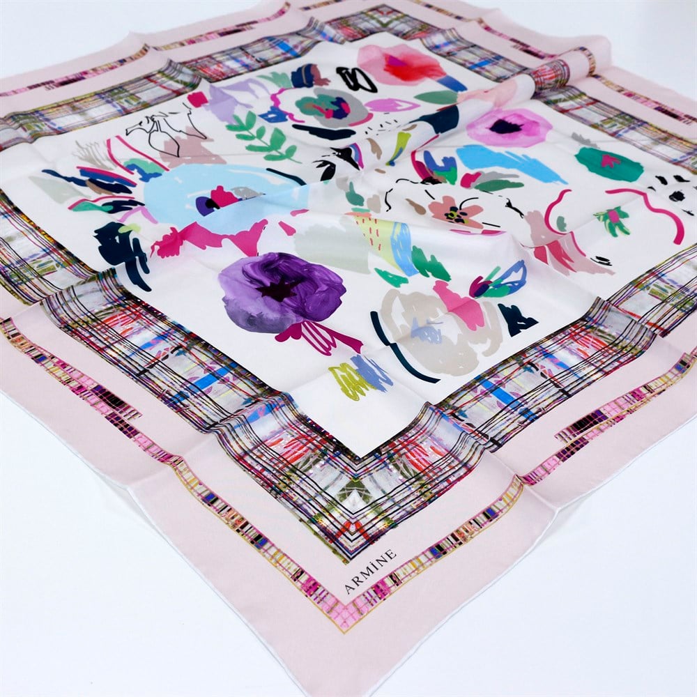 Armine Habotay Yazlık İpek Eşarp - 8300D 41