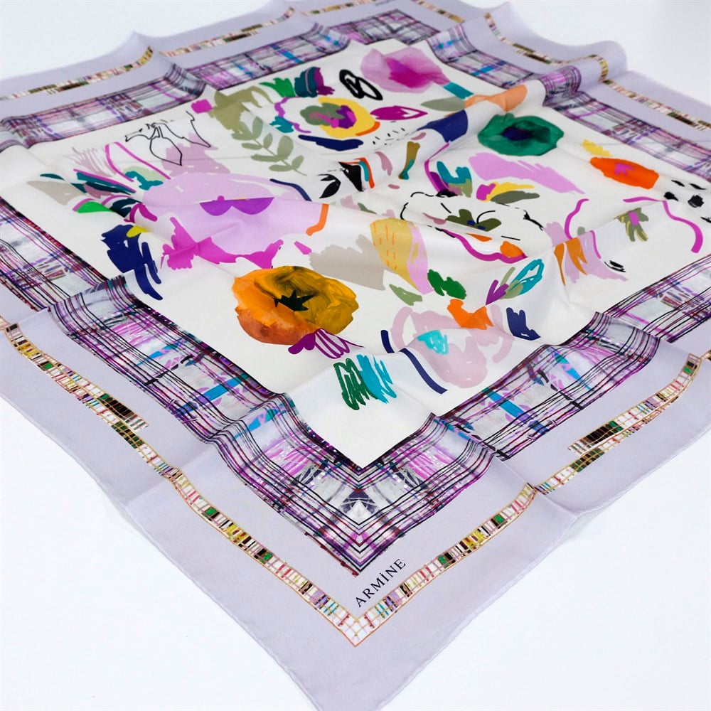 Armine Habotay Yazlık İpek Eşarp - 8300D 33