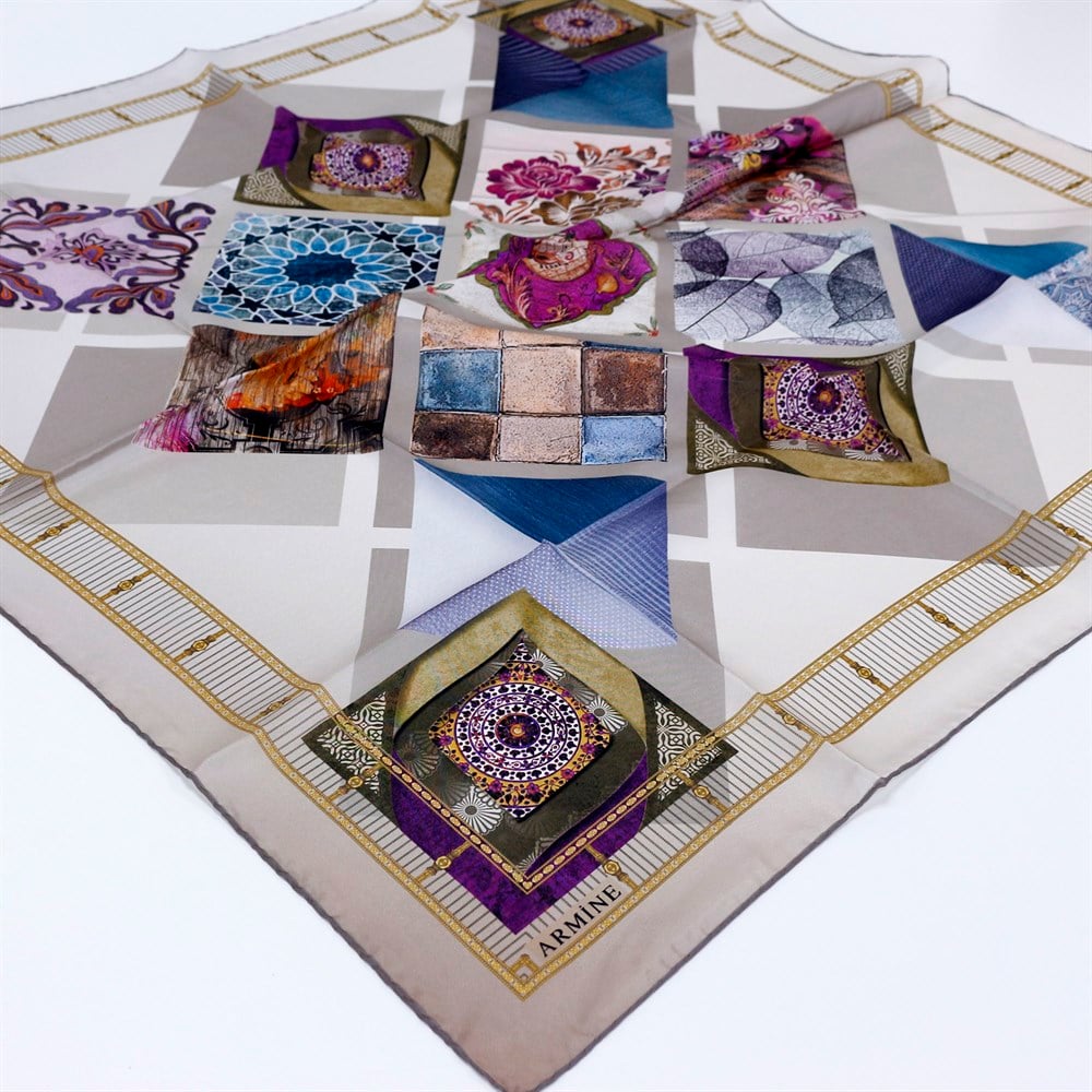 Armine Habotay Yazlık İpek Eşarp - 8312D 07