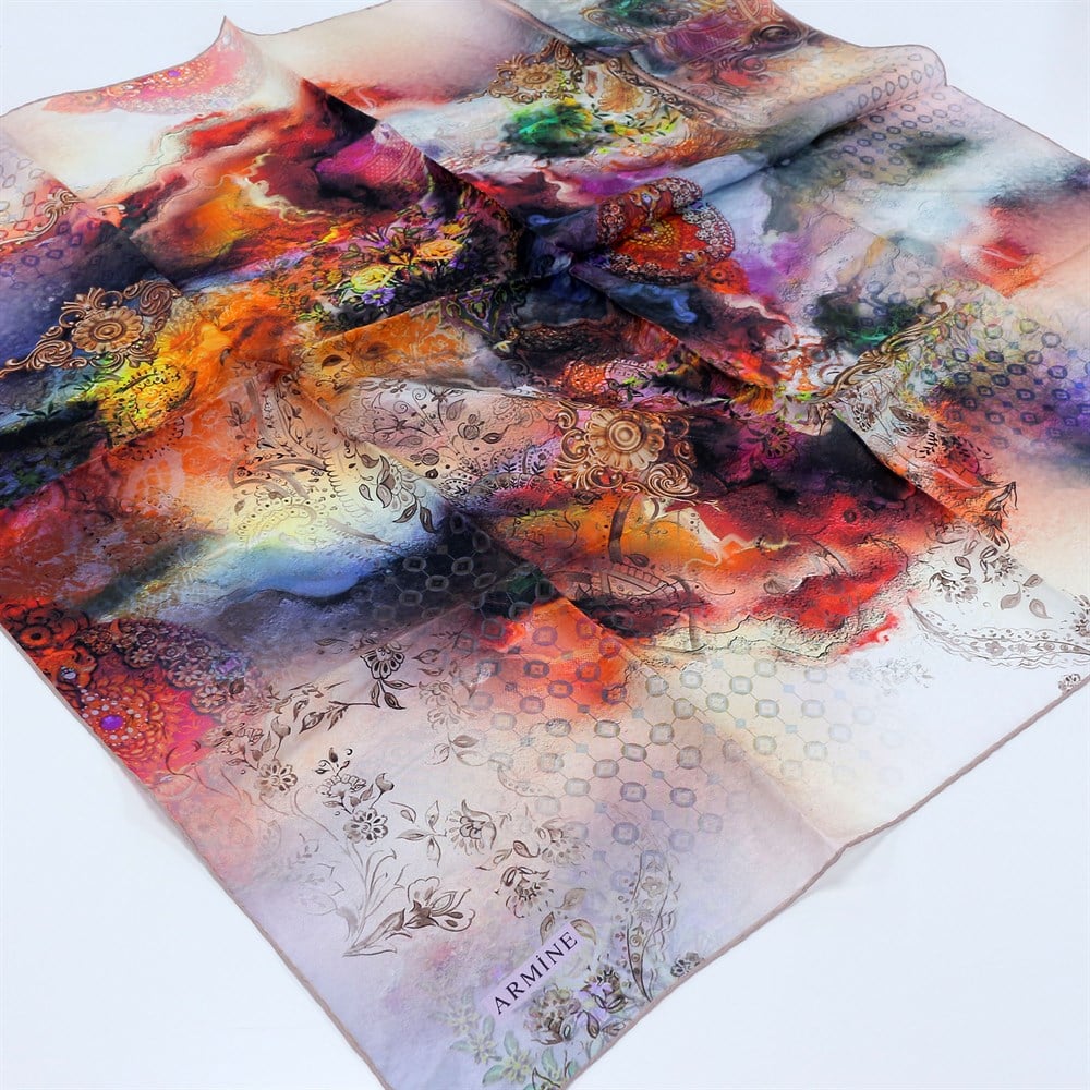 Armine Habotay Yazlık İpek Eşarp - 8318D 31