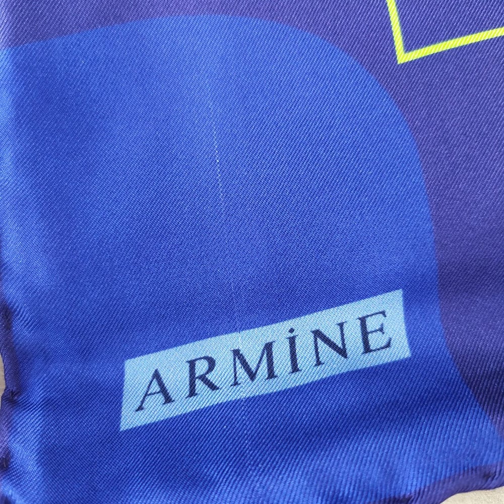 Armine Hafif Defolu İpek Eşarp 8526D-9 - Tivil - A829