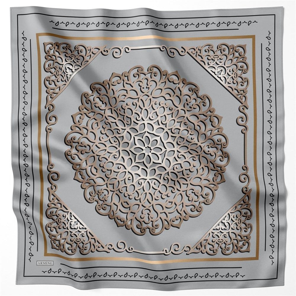 Armine Hafif Defolu İpek Eşarp - 8650D-31 - Sura - C764