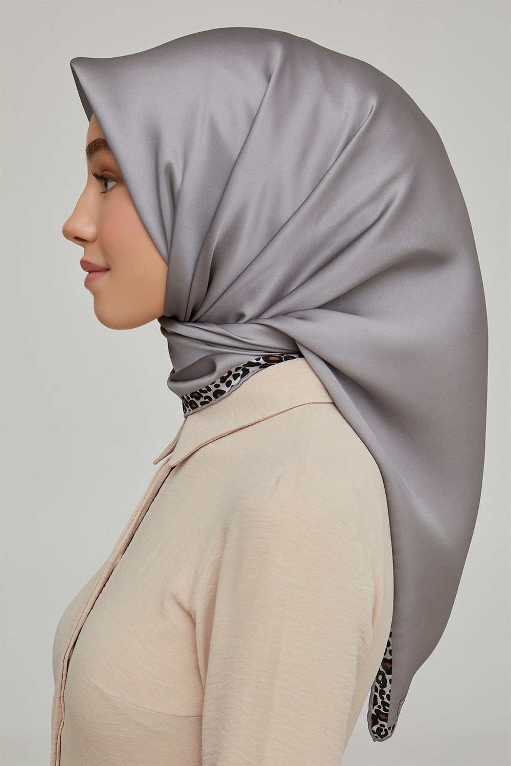 Armine Hafif Defolu İpek Eşarp - 8660D-05 - Tivil - C567