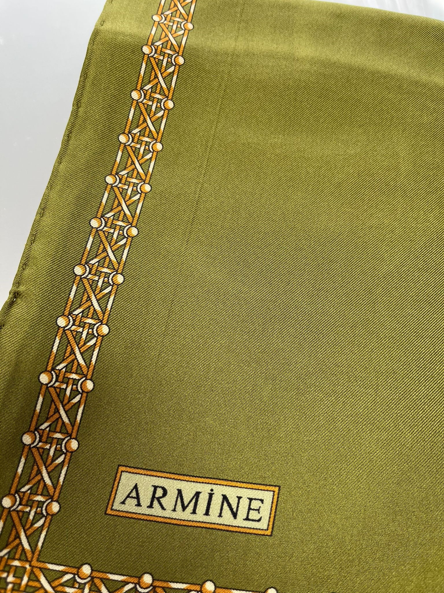 Armine Hafif Defolu İpek Eşarp - 9260D-57 - Tivil - C815