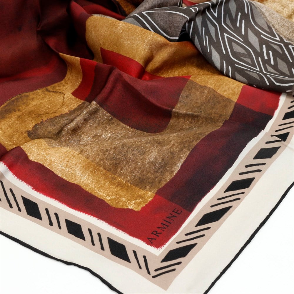 Armine Silk Scarf - 7880D 08 - Satin