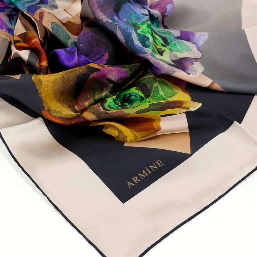 Armine Silk Scarf - 7630D 22 - Satin