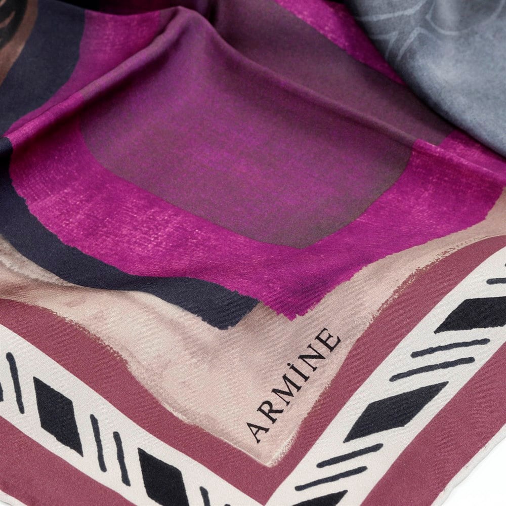 Armine Silk Scarf - 7880D 42 - Satin