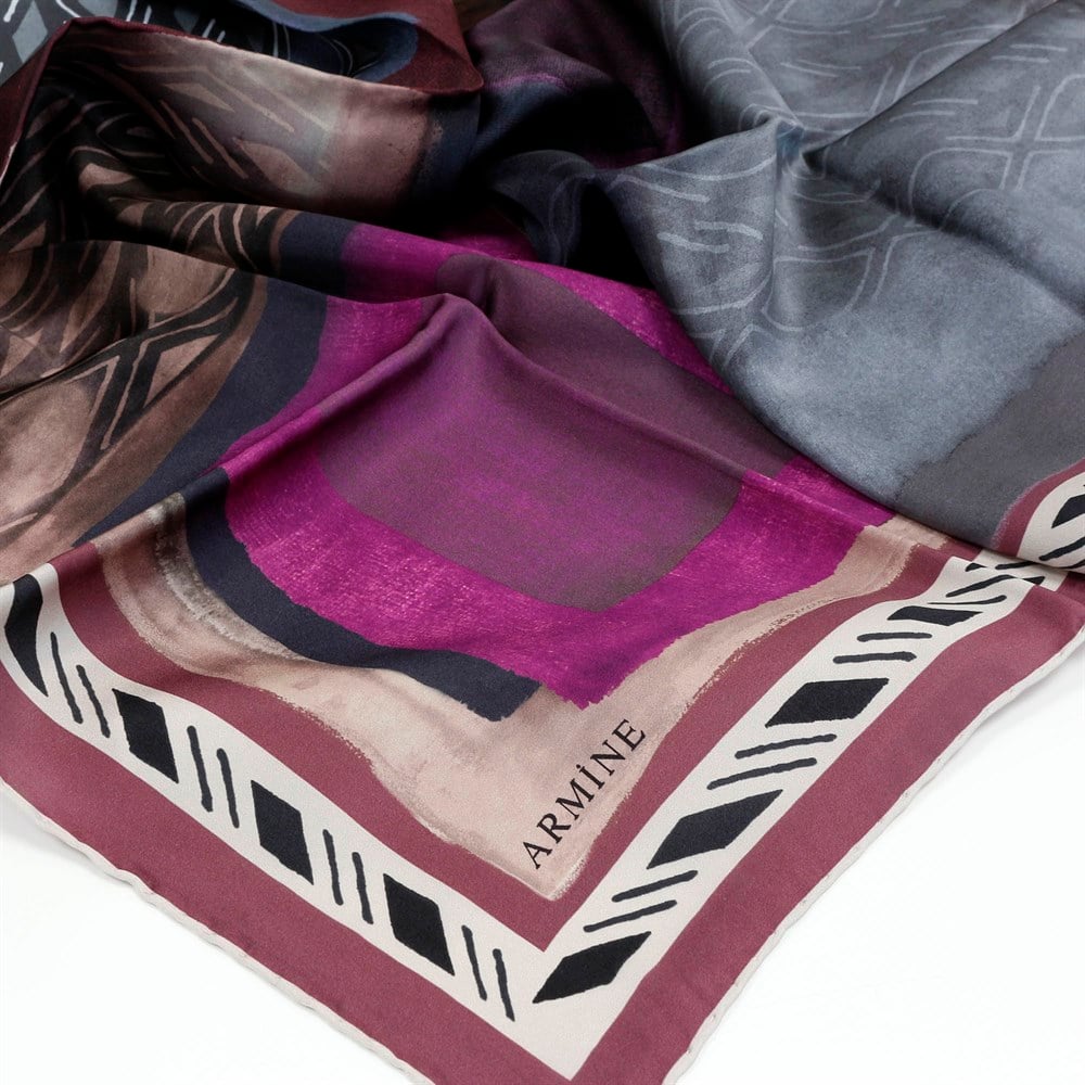 Armine Silk Scarf - 7880D 42 - Satin