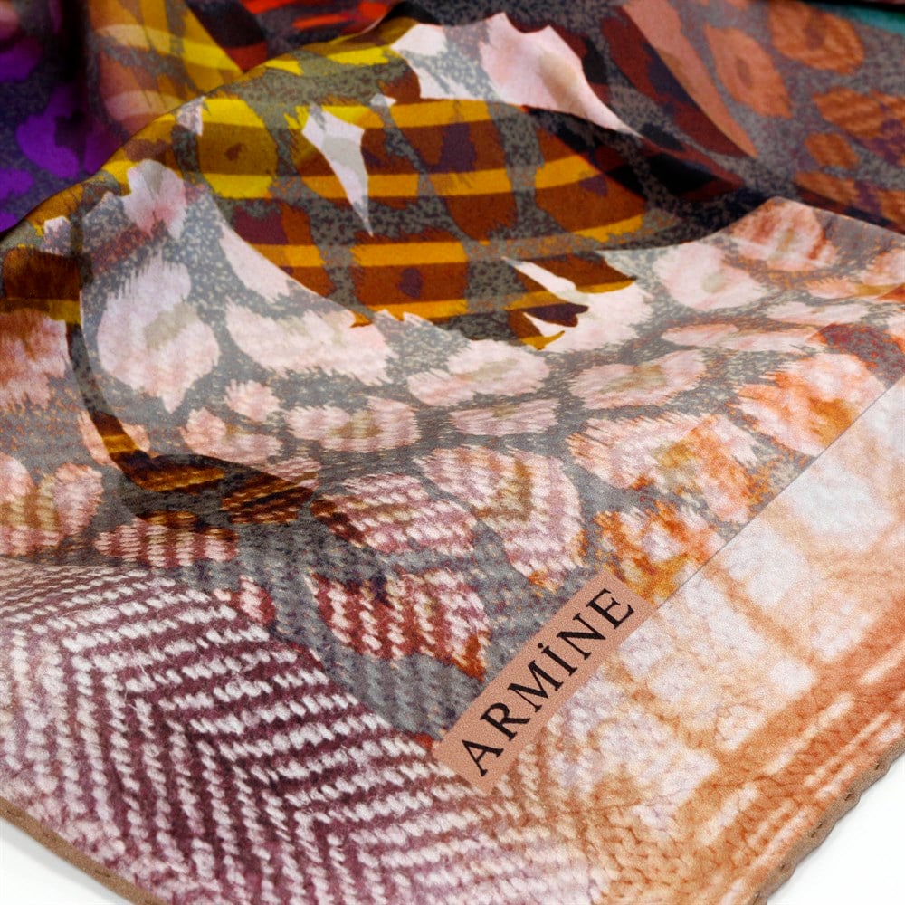 Armine Silk Scarf - 8201D 39 - Satin