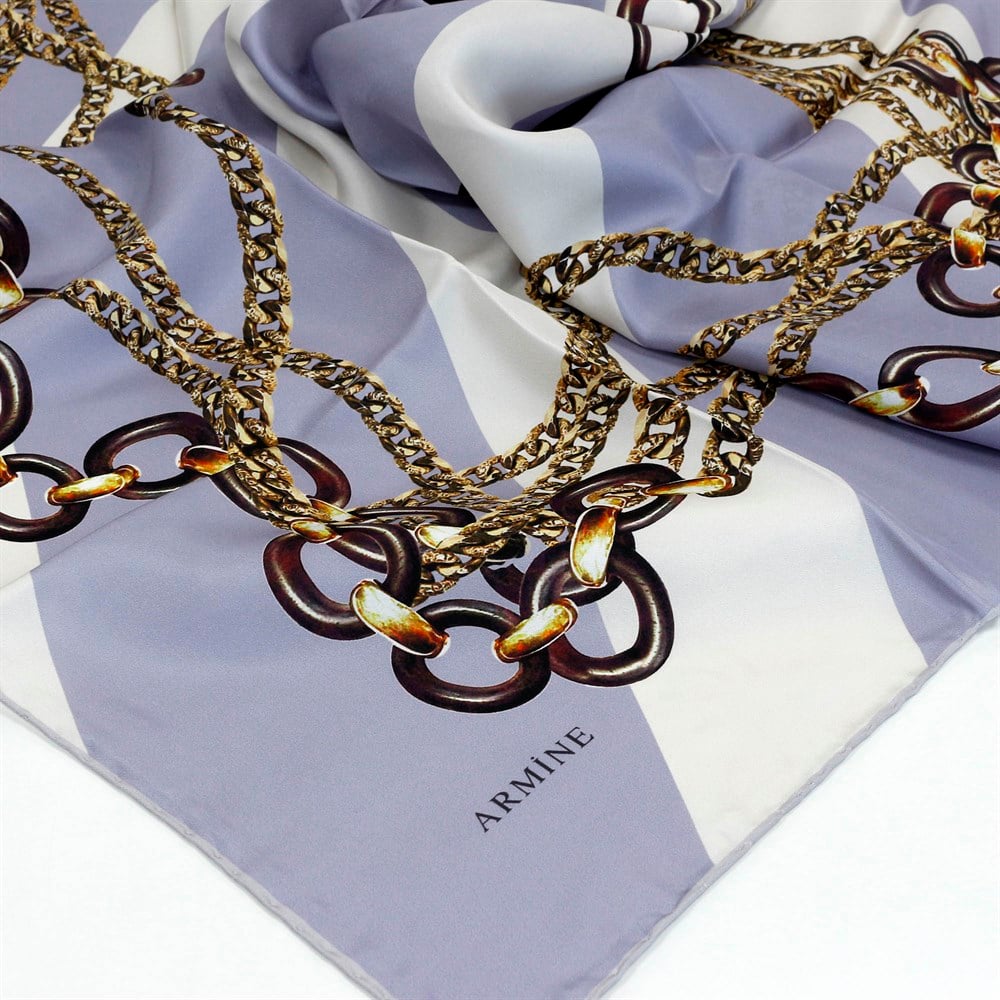 Armine Silk Scarf - 7832D 42 - Twill