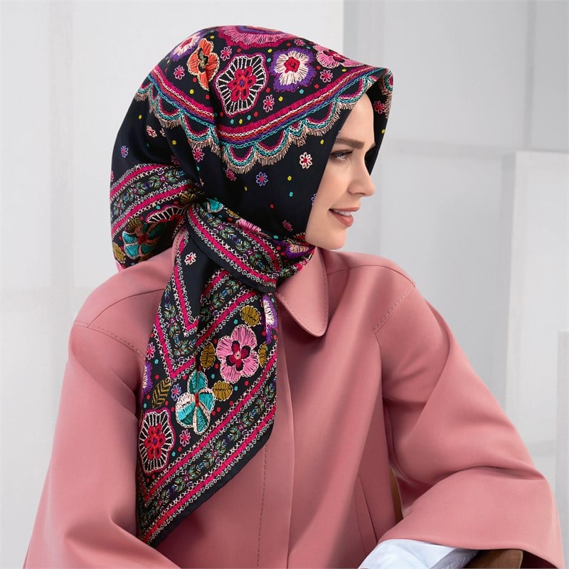 Armine İpek Eşarp 2017/2018 Sonbahar Kış - 7866D 09 - Tivil - Sezon Kapağı
