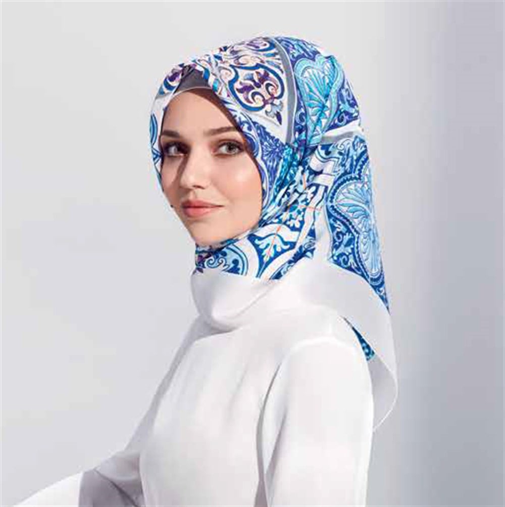 Armine İpek Eşarp 2017 İlkbahar Yaz Sezonu - 7620D 03 - Tivil