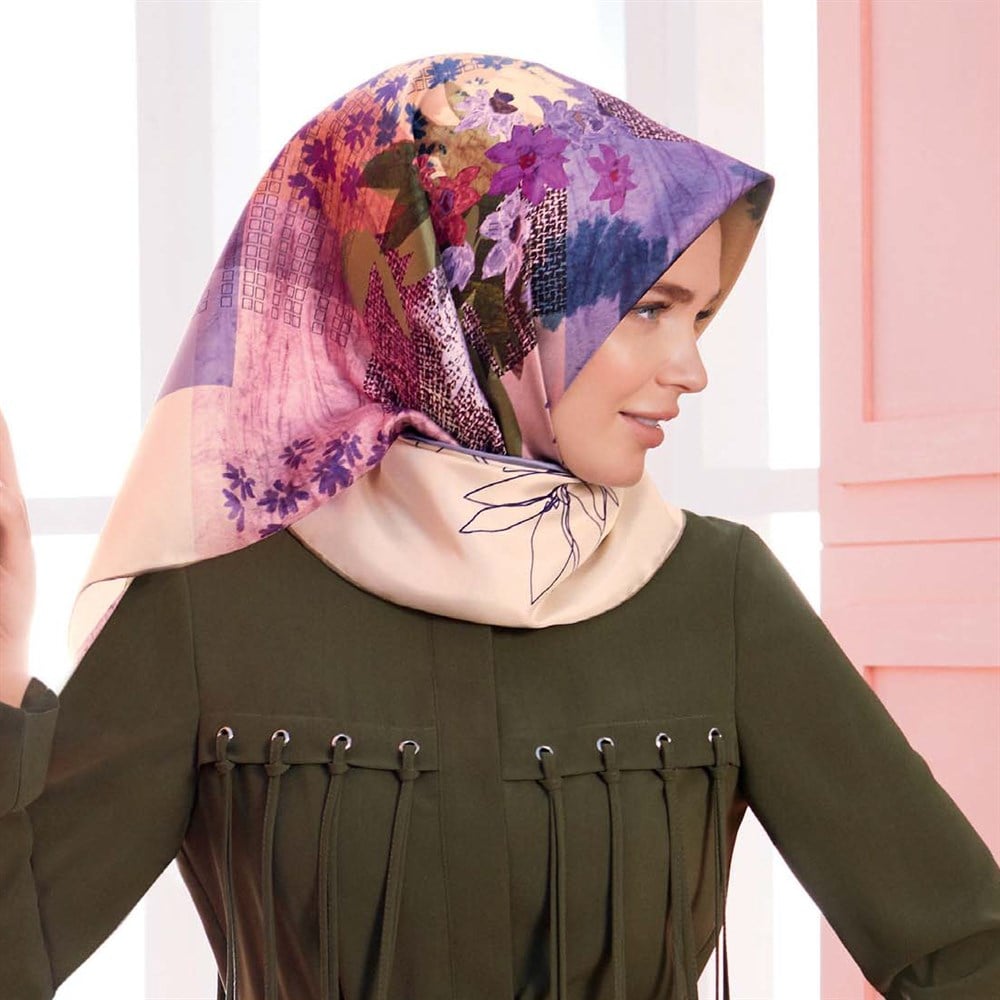 Armine İpek Eşarp 2018 İlkbahar Yaz - 7908D 34 - Tivil