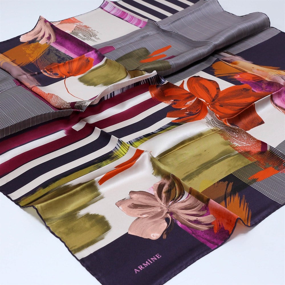 Armine İpek Eşarp 2019 İlkbahar-Yaz - 8115D 03 - Sura