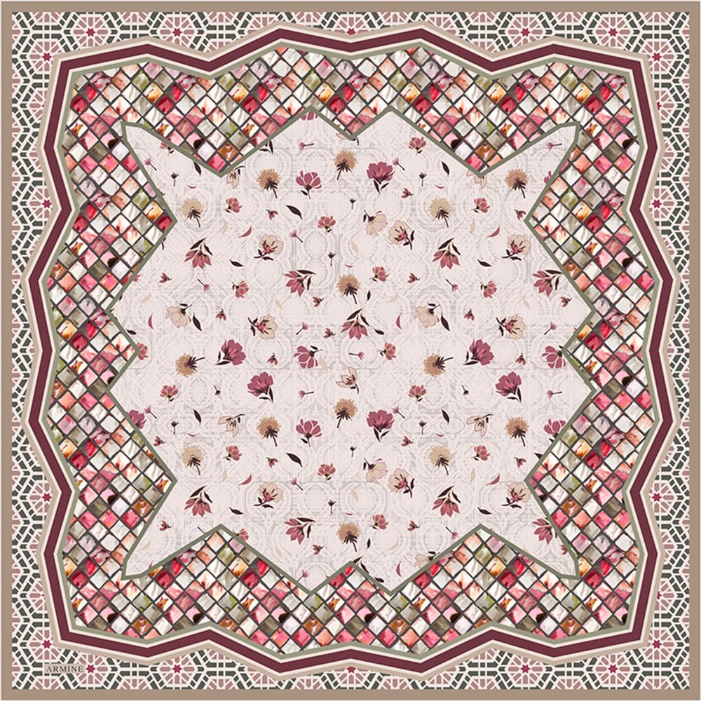 Armine İpek Eşarp 2019 İlkbahar-Yaz - 8157D 33 - Tivil