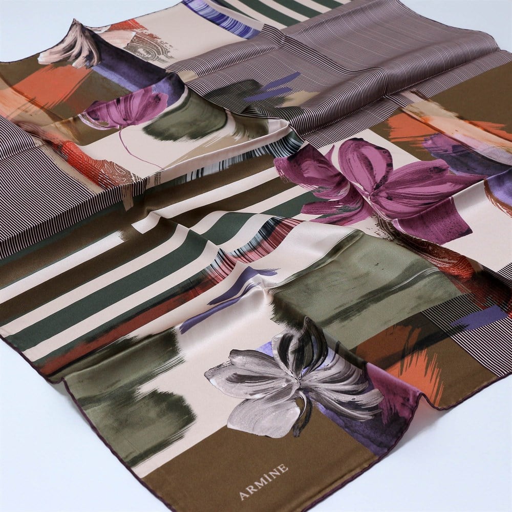 Armine İpek Eşarp 2019 İlkbahar-Yaz - 8115D 08 - Sura