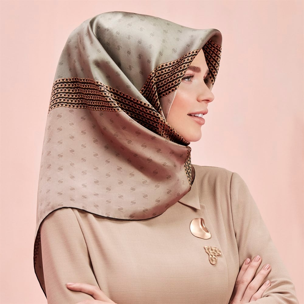 Armine İpek Eşarp 2019 İlkbahar-Yaz - 8113D 33 - Tivil