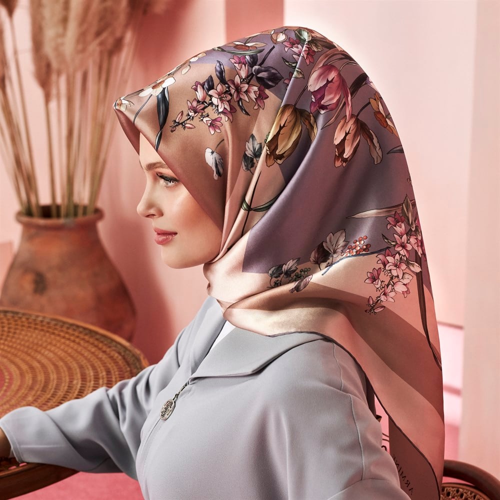 Armine İpek Eşarp 2019 İlkbahar-Yaz - 8133D 07 - Sura