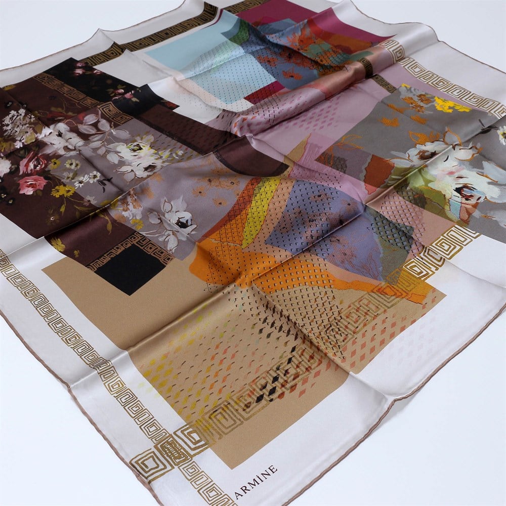 Armine İpek Eşarp 2020 İlkbahar-Yaz - 8343D 09 - Tivil