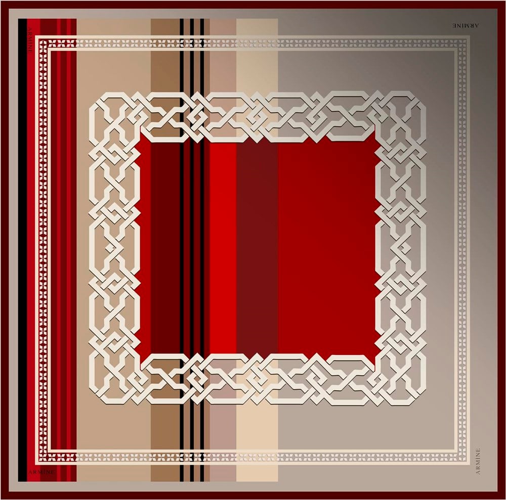 Armine İpek Eşarp 2020 İlkbahar-Yaz - 8334D 37 - Sura