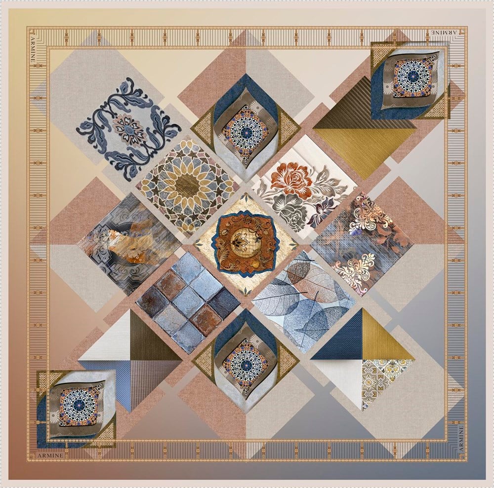 Armine İpek Eşarp 2020 İlkbahar-Yaz - 8312D 80 - Sura