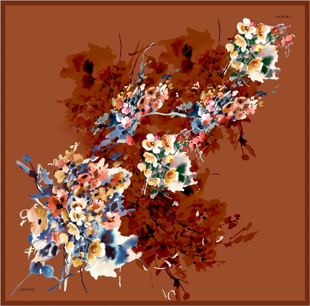 Armine İpek Eşarp 2020 İlkbahar-Yaz - 8321D 01 - Tivil