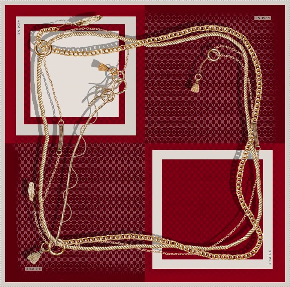 Armine İpek Eşarp 2020 İlkbahar-Yaz - 8307D 84 - Tivil