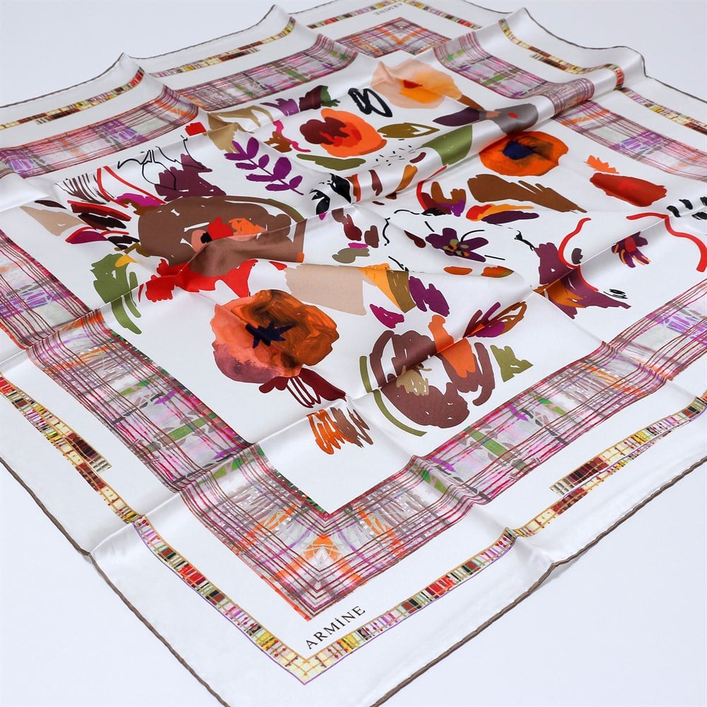 Armine İpek Eşarp 2020 İlkbahar-Yaz - 8300D 03 - Sura