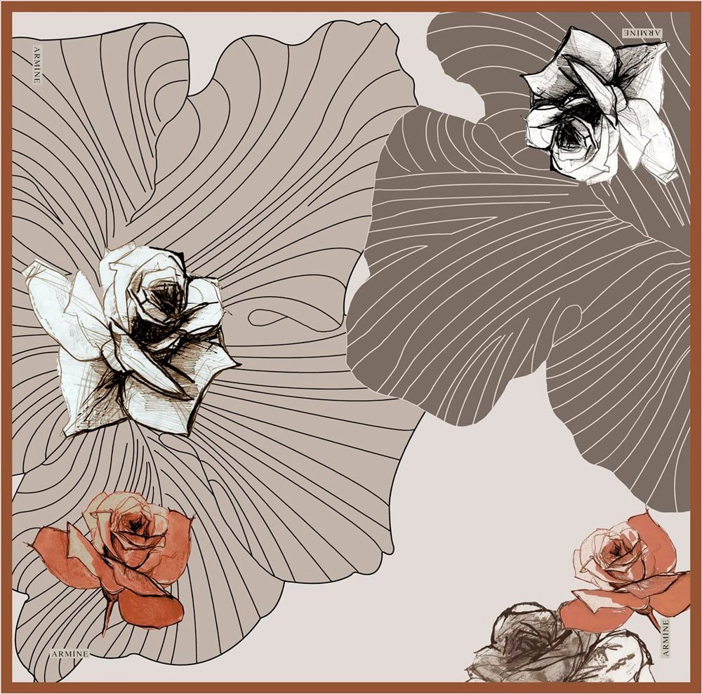 Armine İpek Eşarp 2020 İlkbahar-Yaz - 8302D 81 - Sura