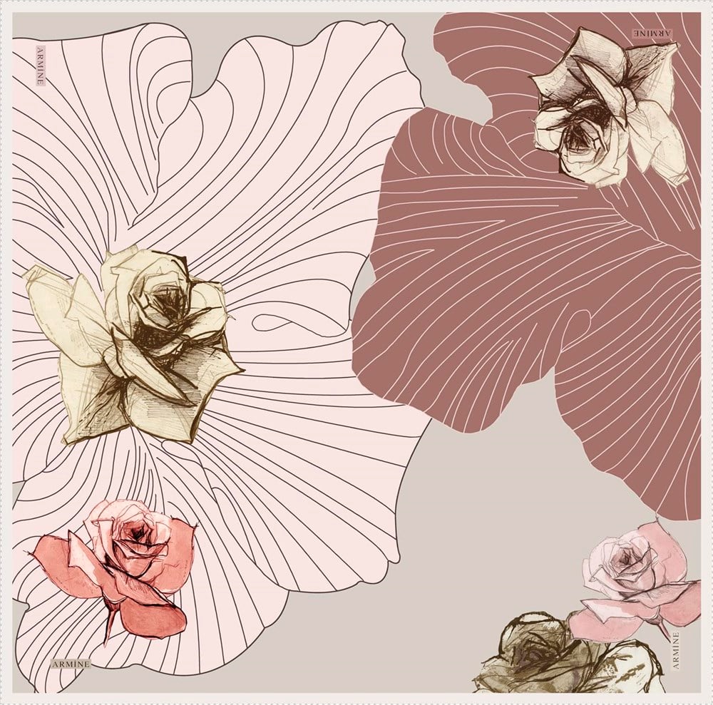 Armine İpek Eşarp 2020 İlkbahar-Yaz - 8302D 31 - Sura