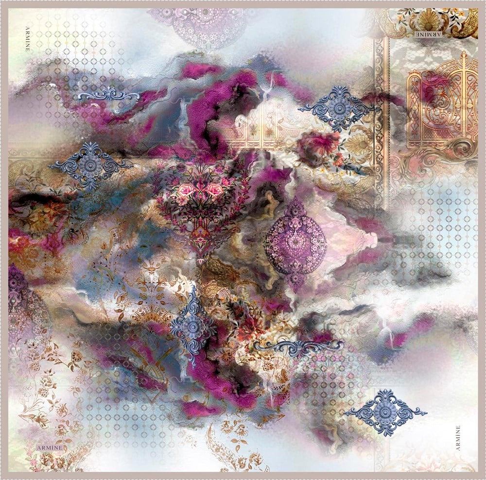 Armine İpek Eşarp 2020 İlkbahar-Yaz - 8318D 03 - Sura