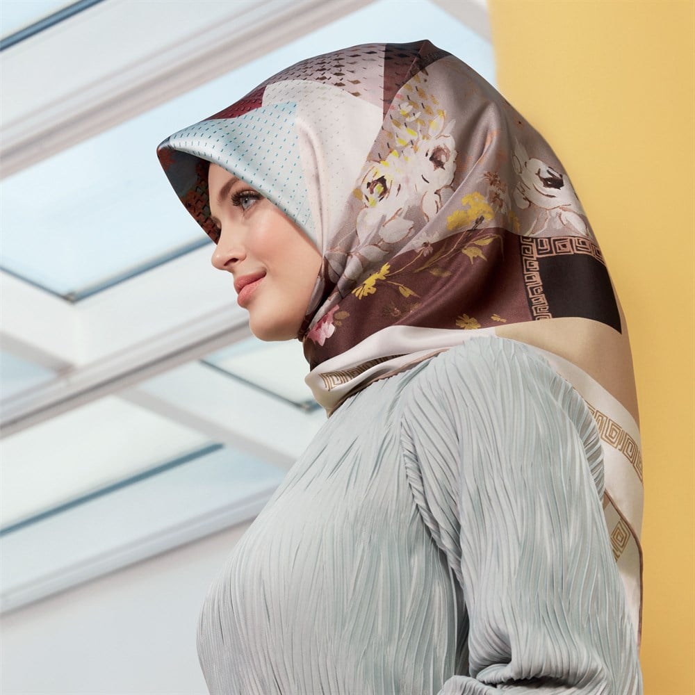 Armine İpek Eşarp 2020 İlkbahar-Yaz - 8343D 09 - Tivil