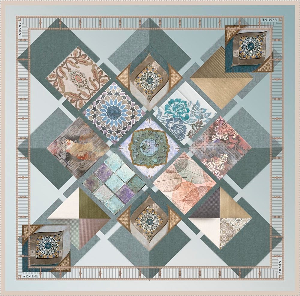 Armine İpek Eşarp 2020 İlkbahar-Yaz - 8312D 36 - Sura
