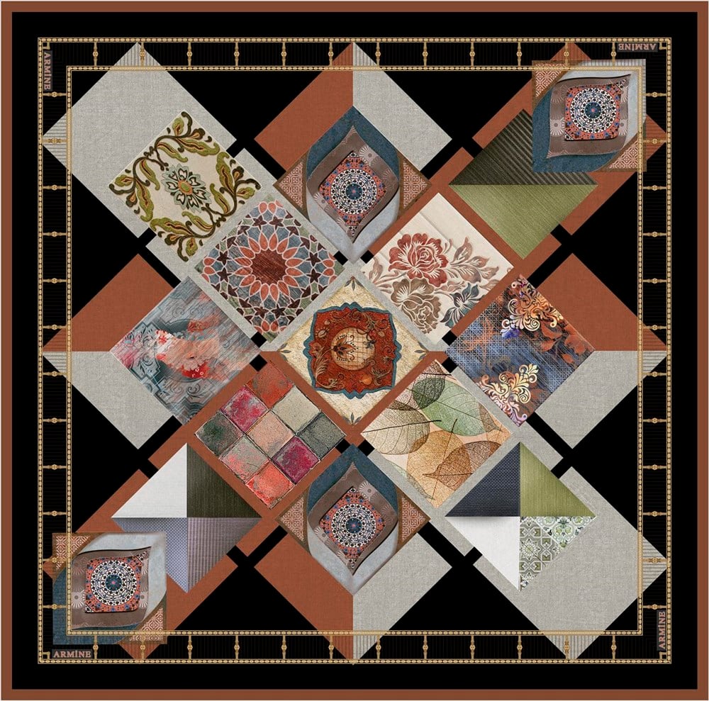 Armine İpek Eşarp 2020 İlkbahar-Yaz - 8312D 84 - Tivil