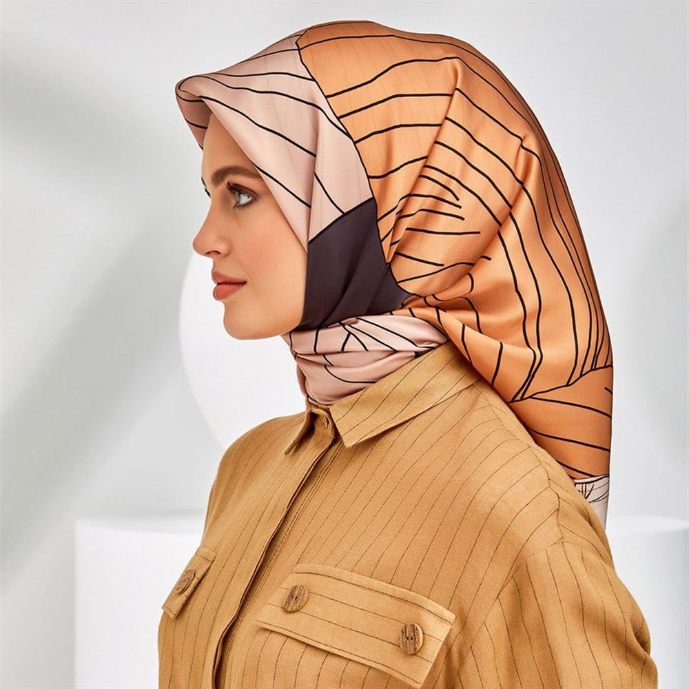 Armine Silk Scarf 2020 Spring-Summer - 8302D 04 - Satin