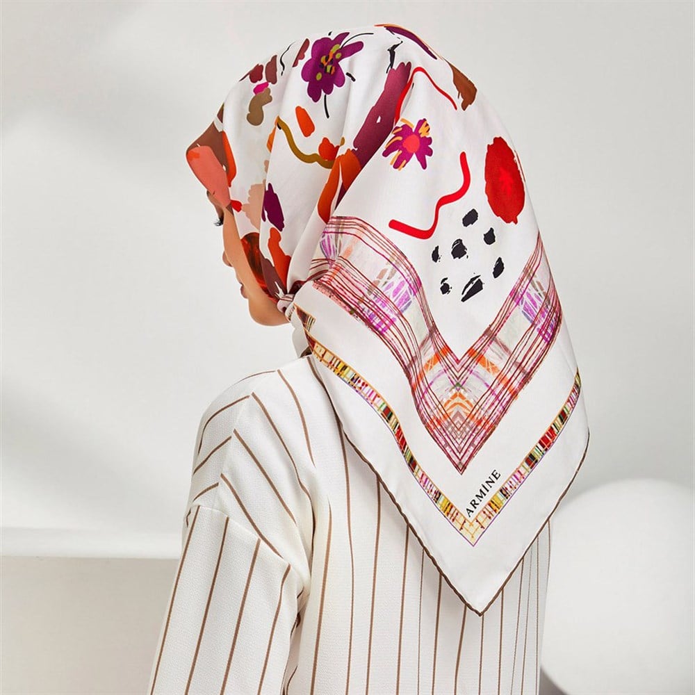 Armine Silk Scarf 2020 Spring-Summer - 8300D 03 - Satin