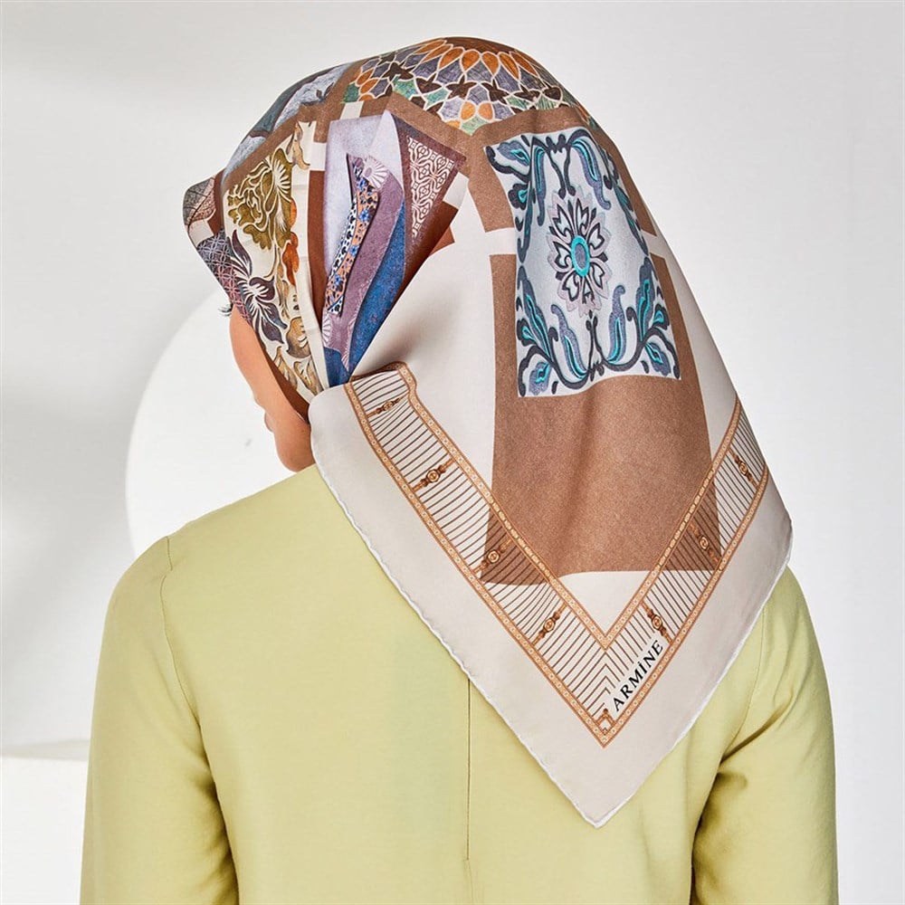 Armine Silk Scarf 2020 Spring-Summer - 8312D 32 - Twill